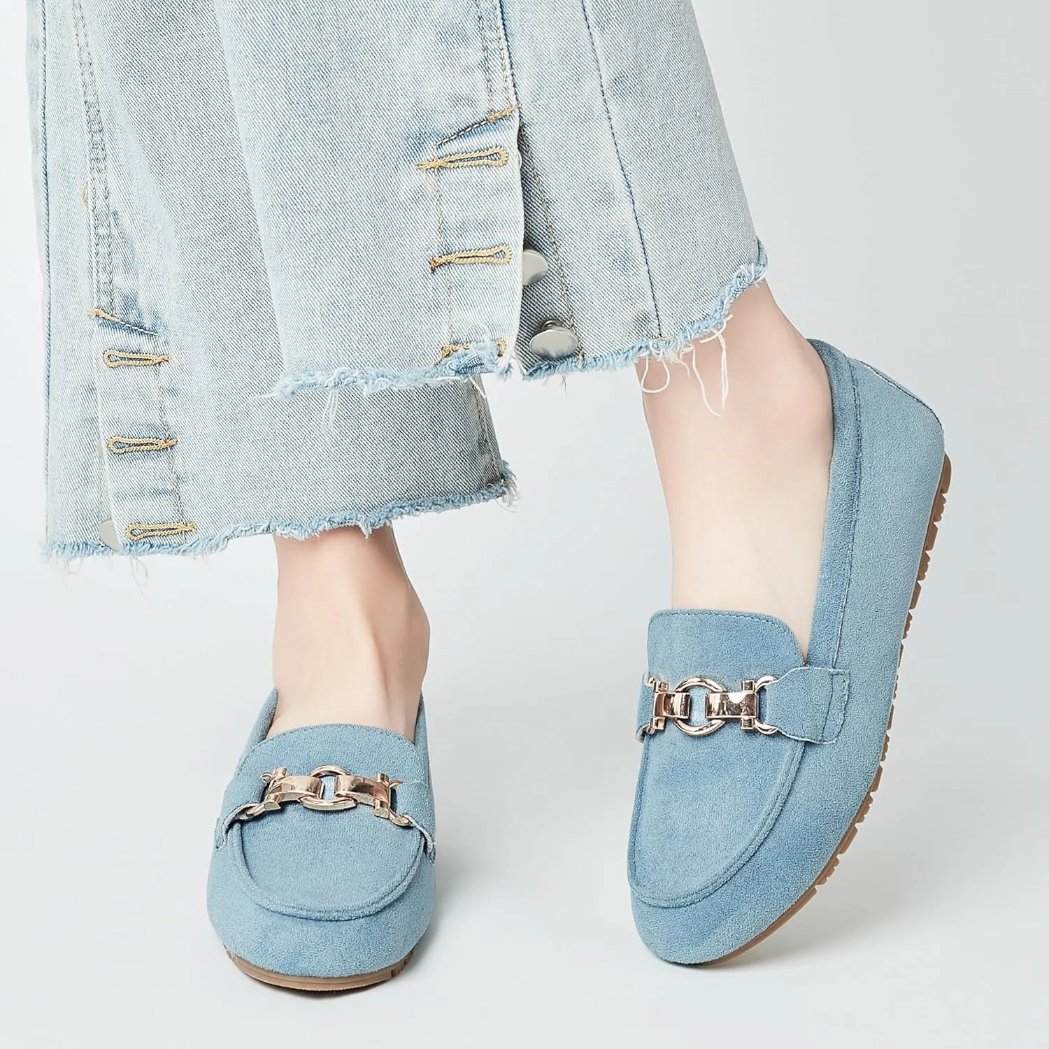 VERDASCO Women's Loafers Comfort Slip-Ons Flat Work Shoes Casual Moccasins Penny Loafers Lady Dress Shoes
