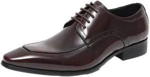 Vintage Italian Genuine Leather Shoes, Lace-up Brogue Dress Shoes for Men, Slip-On Pointed Toe Business Shoes, Formal Wear Breathable Shoes