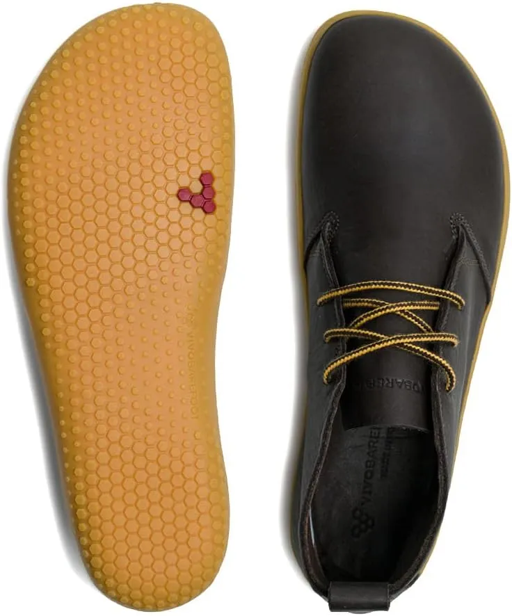 Vivobarefoot Gobi III, Womens Lace Up Desert Boot with Barefoot Sole