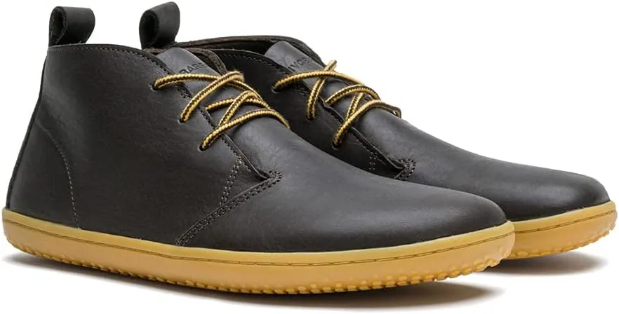 Vivobarefoot Gobi III, Womens Lace Up Desert Boot with Barefoot Sole