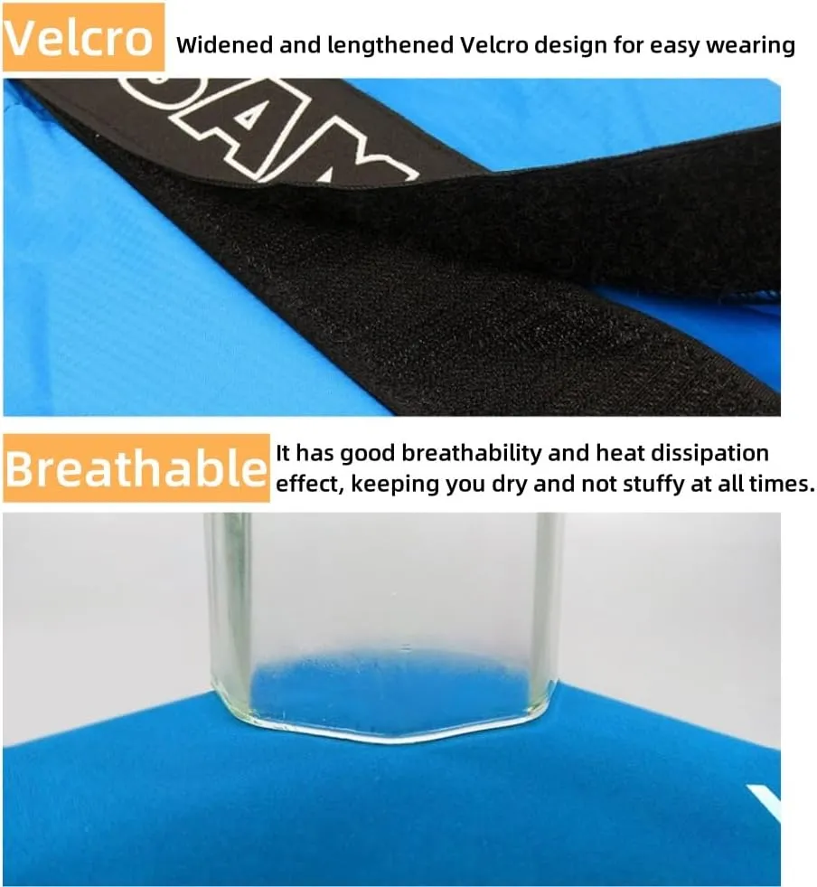 Waterproof Hiking Gaiters,Snow Boot Gaiters with Rubber Foot Strap,Lightweight and Adjustable,for Men and Women Hiking,Skiing,Mountaineering,Walking,etc.