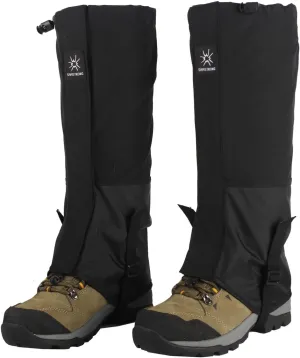 Waterproof Hiking Gaiters,Snow Boot Gaiters with Rubber Foot Strap,Lightweight and Adjustable,for Men and Women Hiking,Skiing,Mountaineering,Walking,etc.
