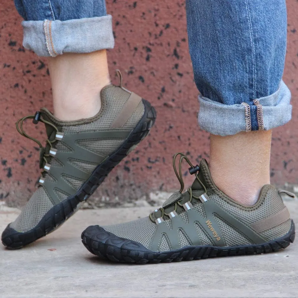 Weweya Barefoot Shoes Men Minimalist Running Cross Training Shoe