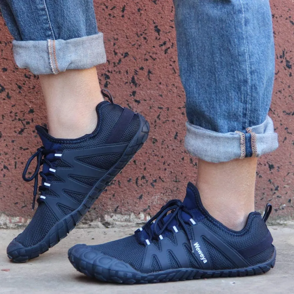Weweya Barefoot Shoes Men Minimalist Running Cross Training Shoe