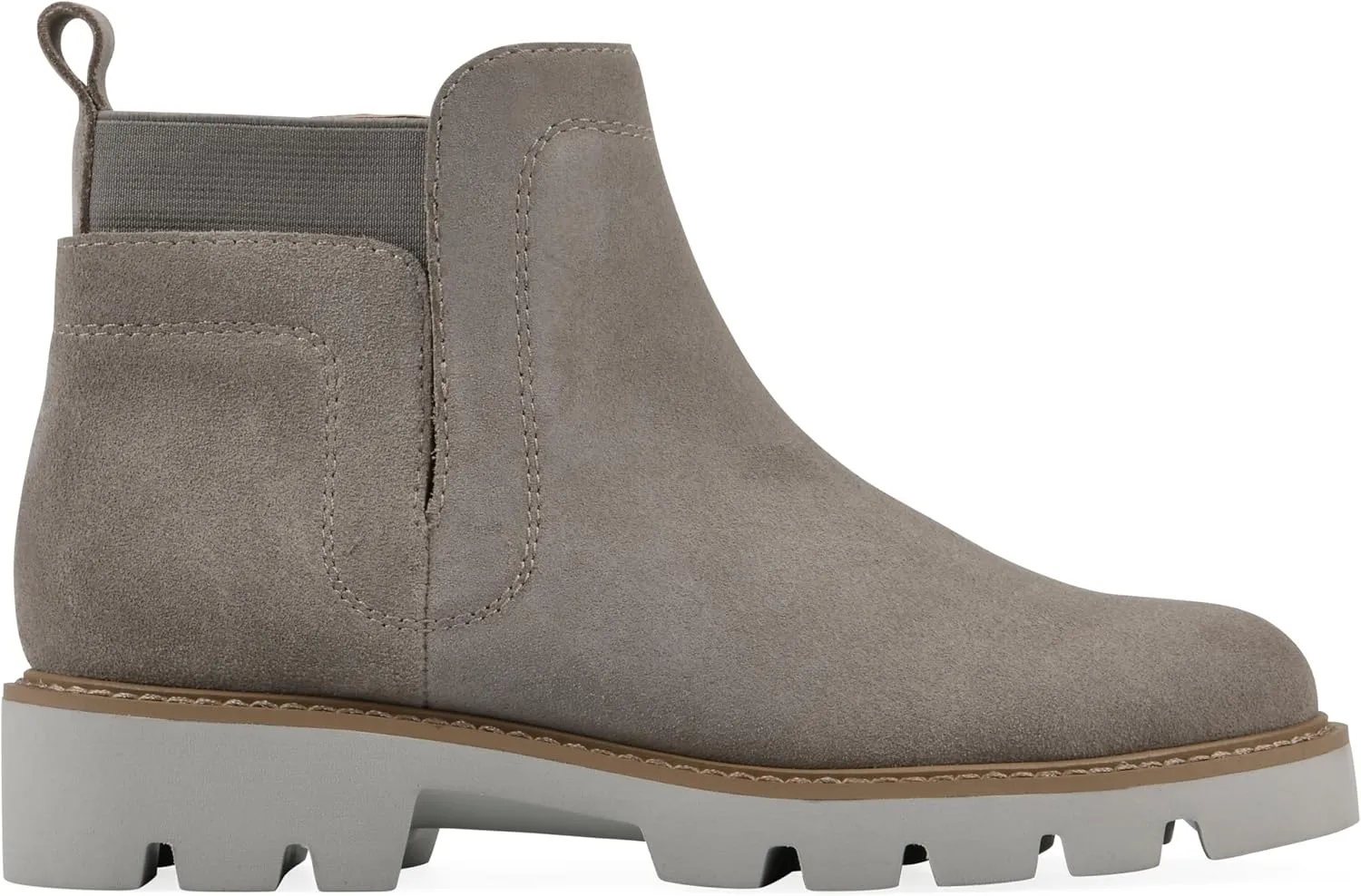 WHITE MOUNTAIN Women's Glassie Lug Sole Chelsea Ankle Bootie