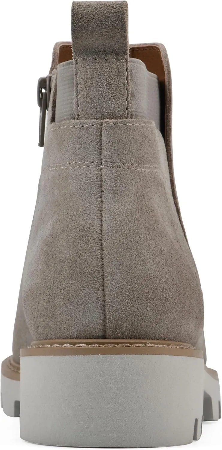 WHITE MOUNTAIN Women's Glassie Lug Sole Chelsea Ankle Bootie
