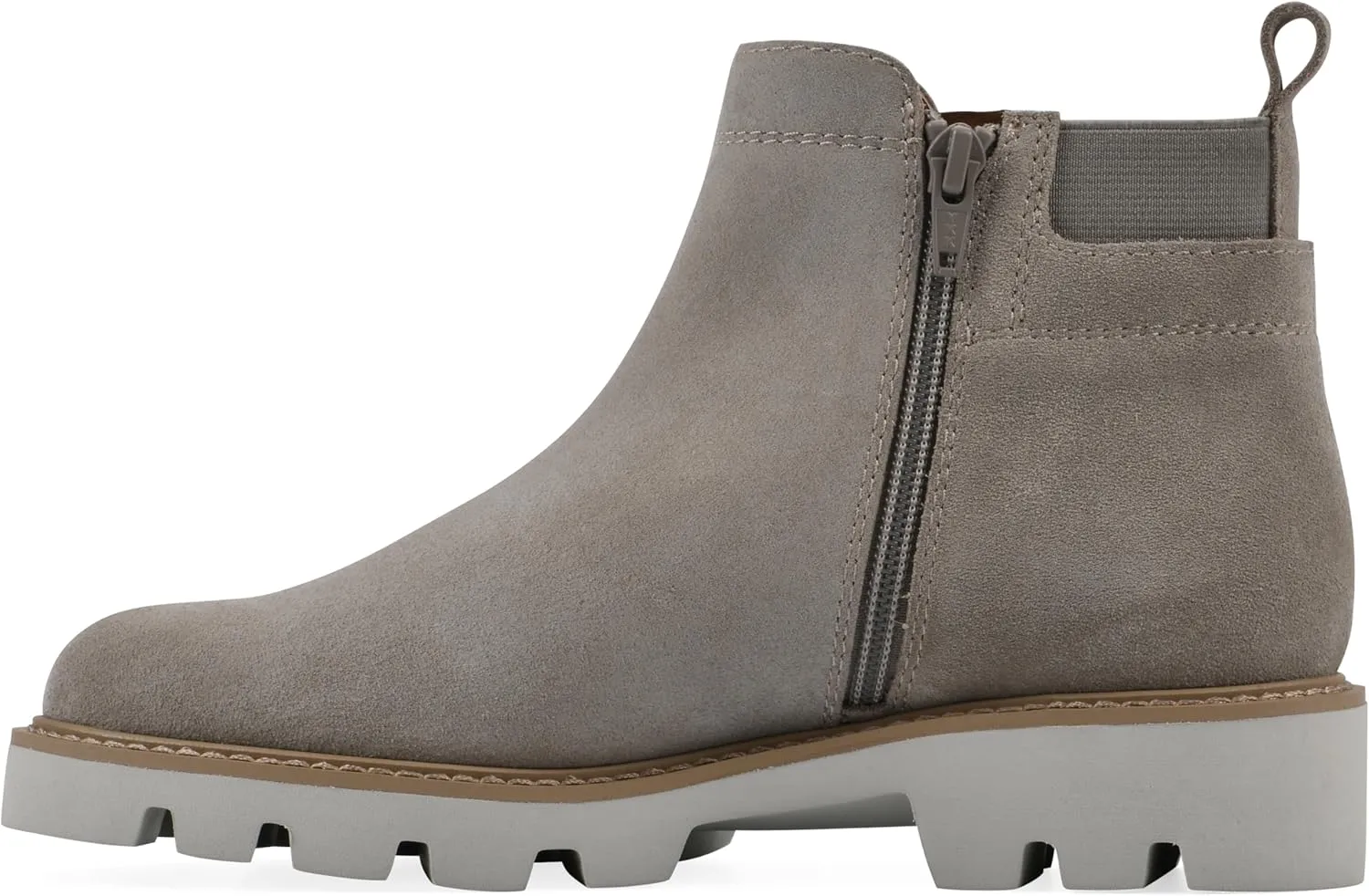 WHITE MOUNTAIN Women's Glassie Lug Sole Chelsea Ankle Bootie