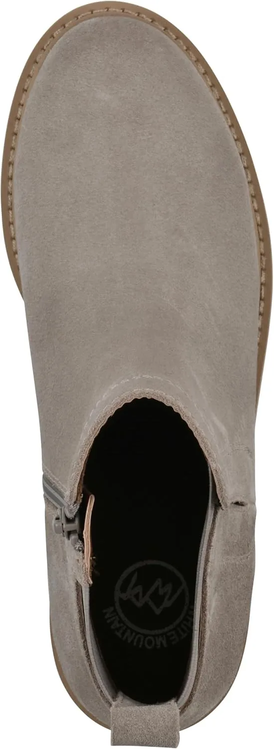 WHITE MOUNTAIN Women's Glassie Lug Sole Chelsea Ankle Bootie