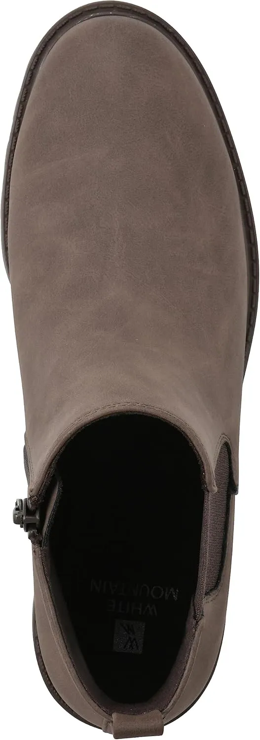 WHITE MOUNTAIN Women's Shoes Caching Block Heel Chelsea Bootie