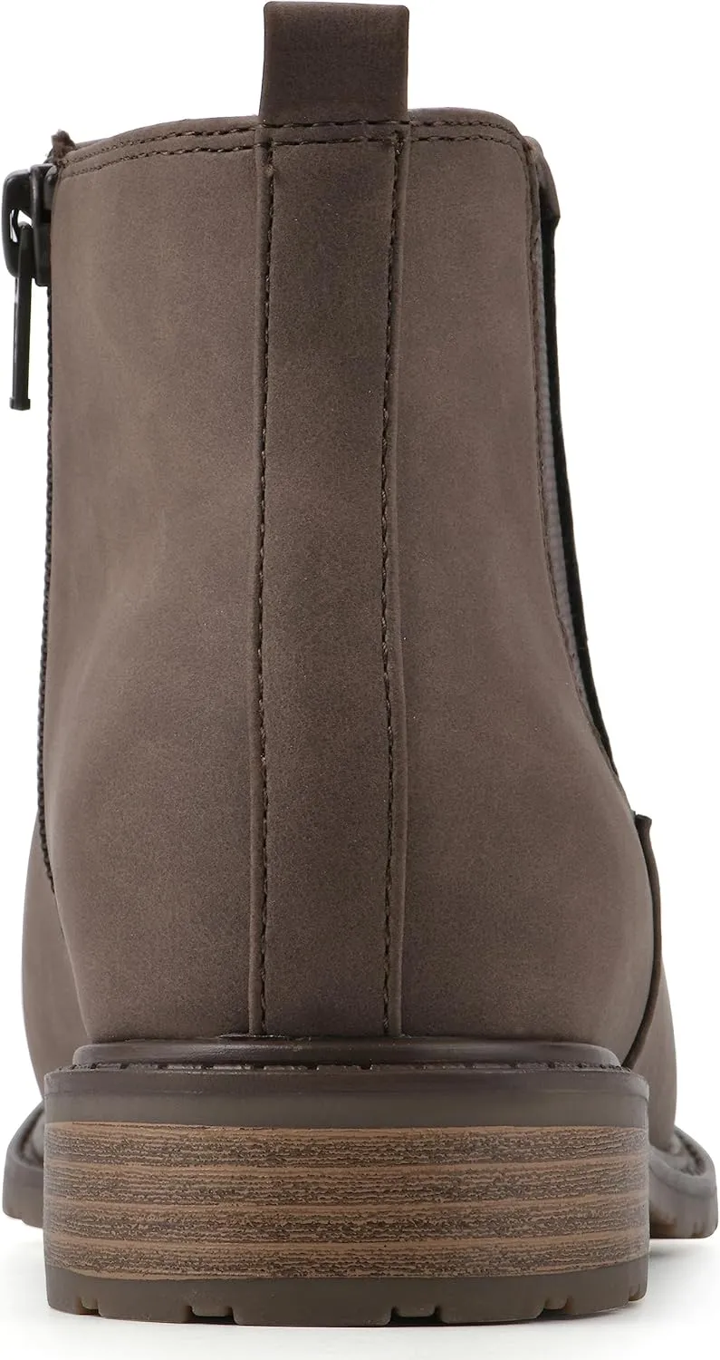WHITE MOUNTAIN Women's Shoes Caching Block Heel Chelsea Bootie