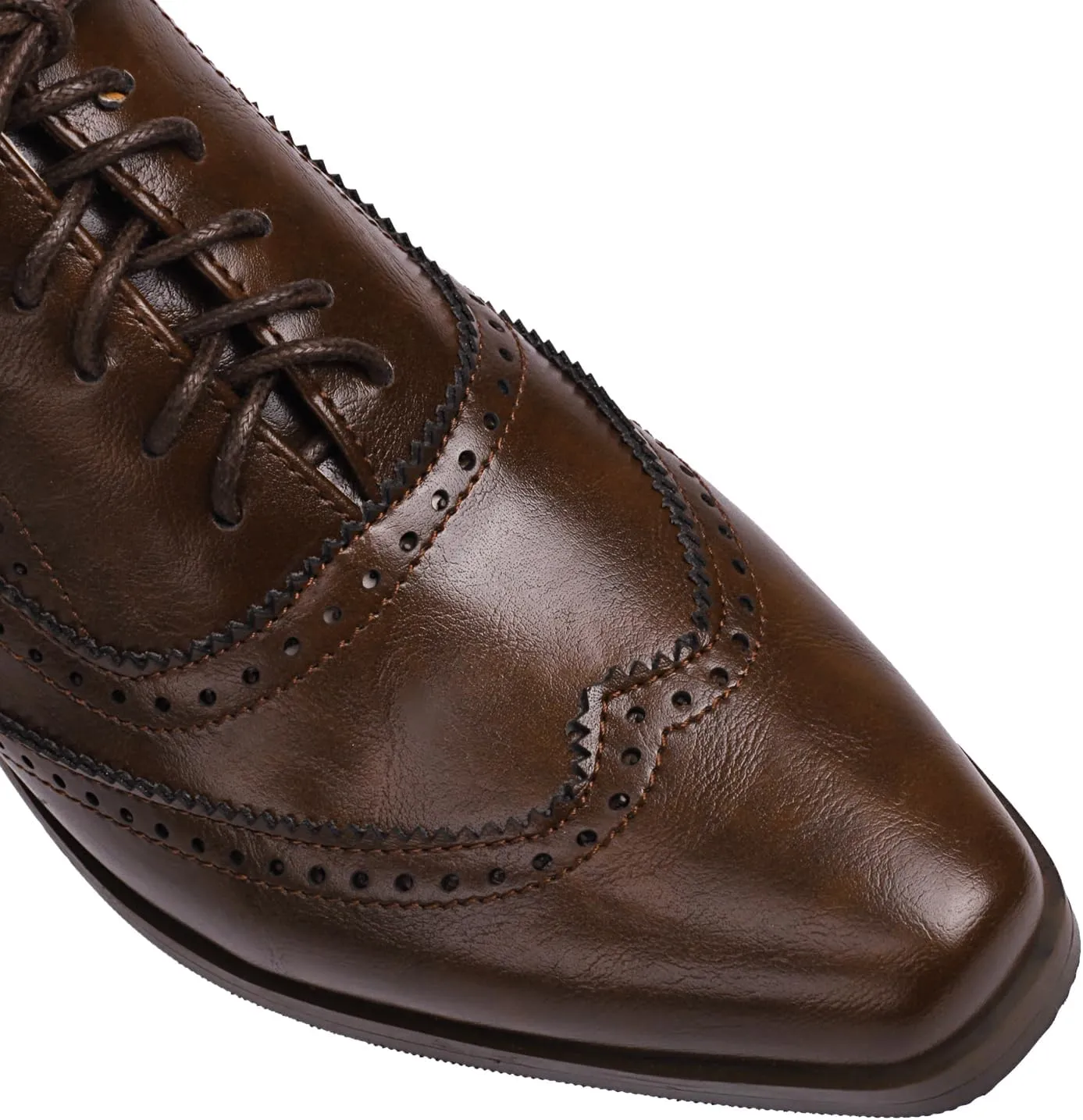 Women Square Toe Oxford Shoes Vintage Wingtip Block Heel Pumps Lace Up Brogue Dress Shoes