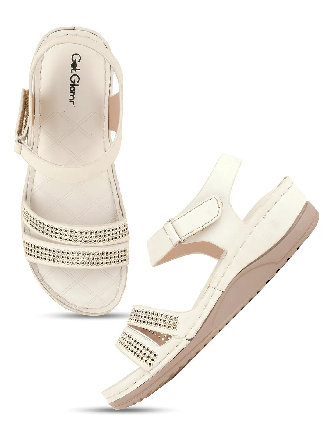 Women White Comfort Sandals