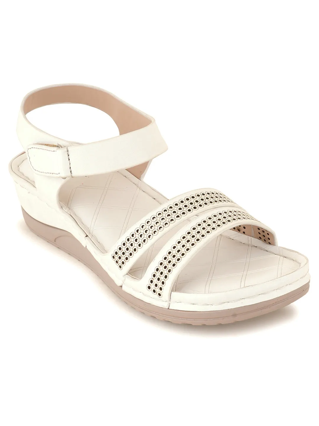 Women White Comfort Sandals