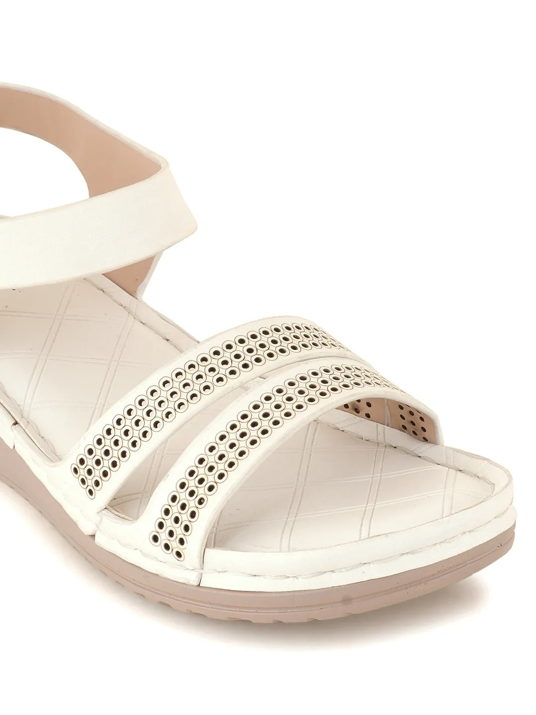 Women White Comfort Sandals