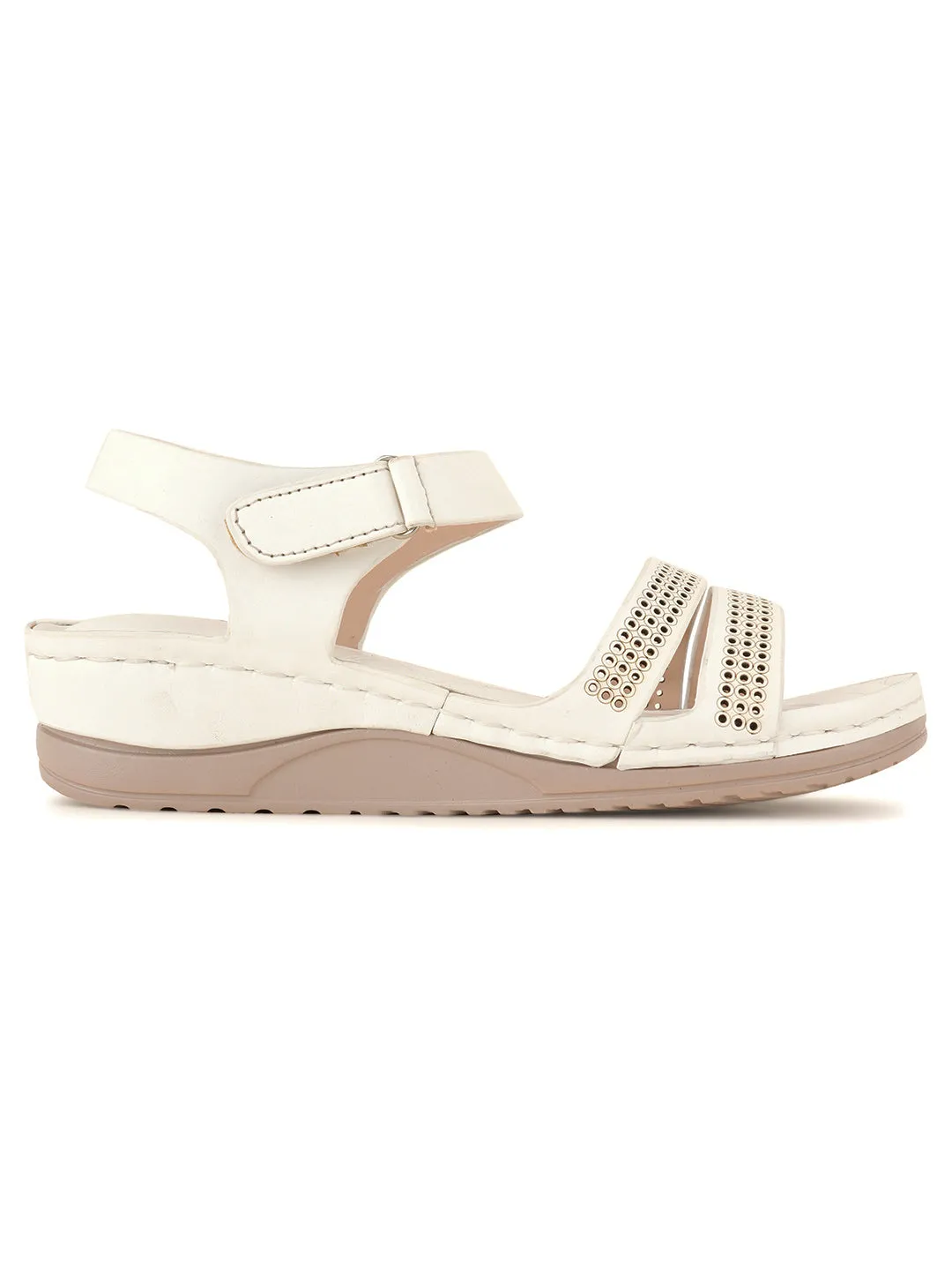 Women White Comfort Sandals