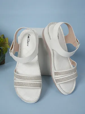 Women White Comfort Sandals