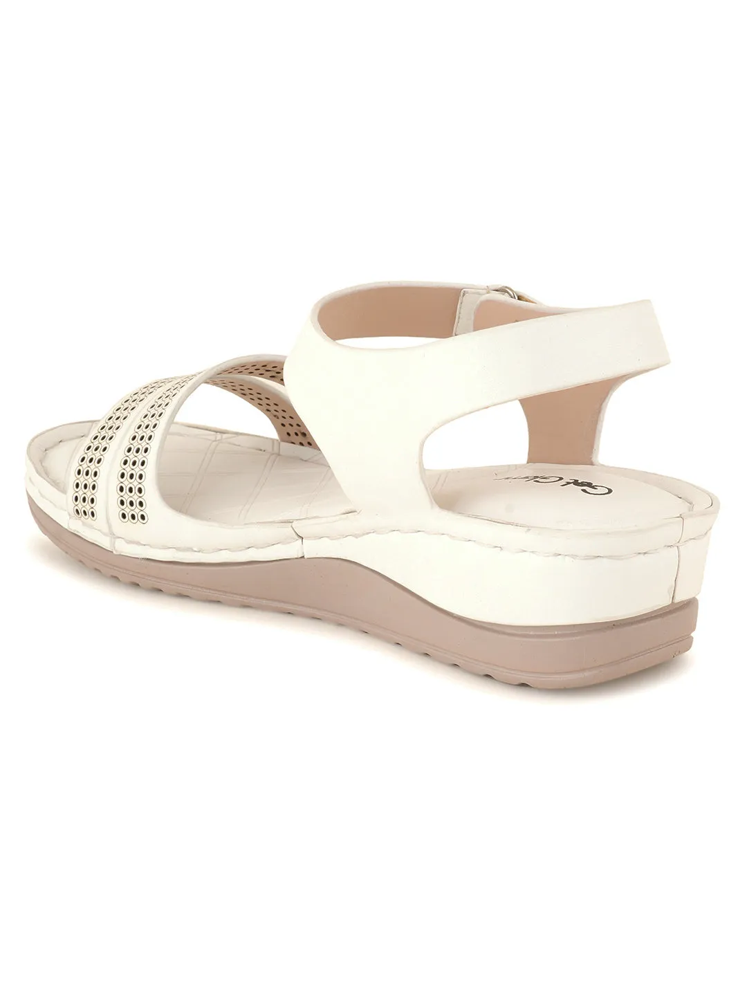 Women White Comfort Sandals