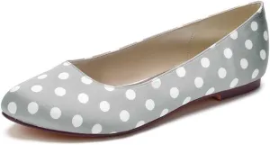 Women’s Ballet Flat Shoes Knit Dress Shoes Round Toe Slip On Ballerina Walking Flats Shoes for Woman Low Comfort Soft
