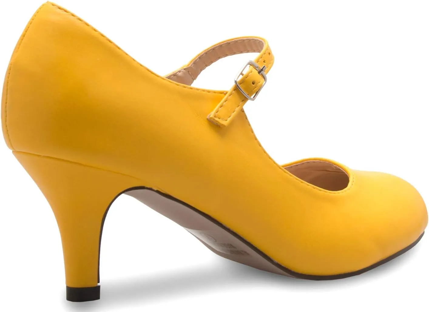 Womens Classic Low Mid Heels Mary Jane Pumps - Adorable Round Toe Vintage Retro Shoes
