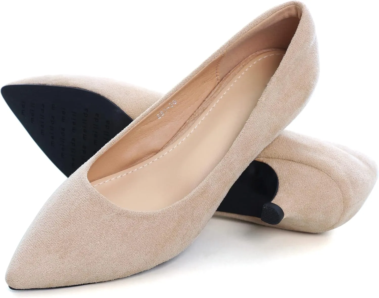 Women's Classic Pointed Toe Kitten Low Heels Wedding Office Dress Pumps Festive Shoes for Women Dressy Casual