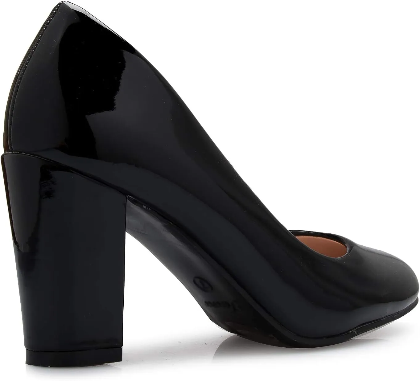 Women's Classic Round-Toe Platform Pumps High Block Heel - Adorable, Comfortable
