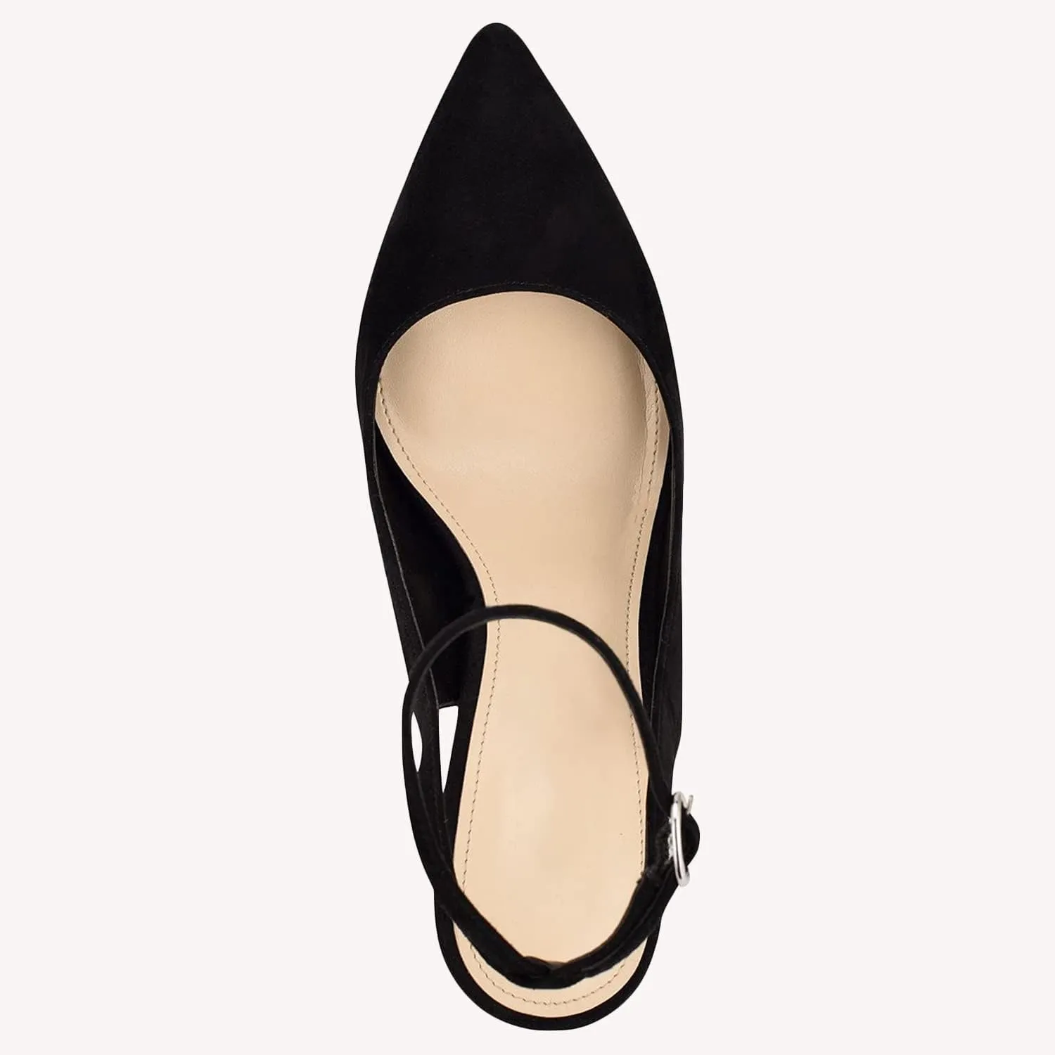 Womens Closed Toe Ankle Strap Heels Pointed Toe Pumps Shoes Slingback High Heel Wedding Dress Shoes