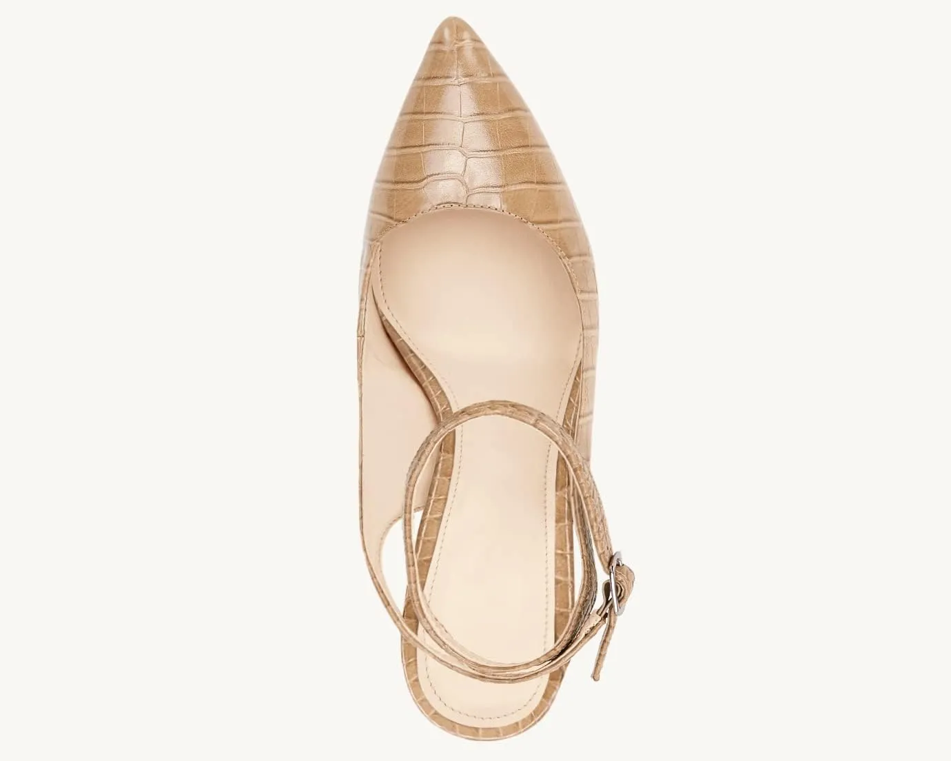 Womens Closed Toe Ankle Strap Heels Pointed Toe Pumps Shoes Slingback High Heel Wedding Dress Shoes