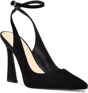 Womens Closed Toe Ankle Strap Heels Pointed Toe Pumps Shoes Slingback High Heel Wedding Dress Shoes