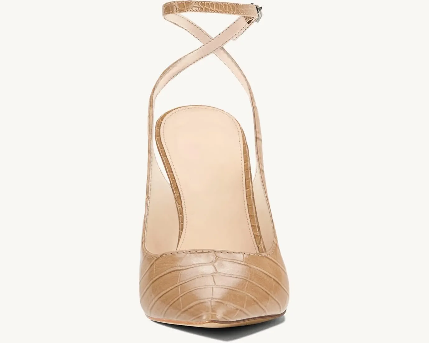 Womens Closed Toe Ankle Strap Heels Pointed Toe Pumps Shoes Slingback High Heel Wedding Dress Shoes