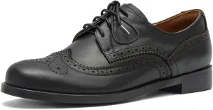 Women's Dress Brogue Lace-up Leather Oxford