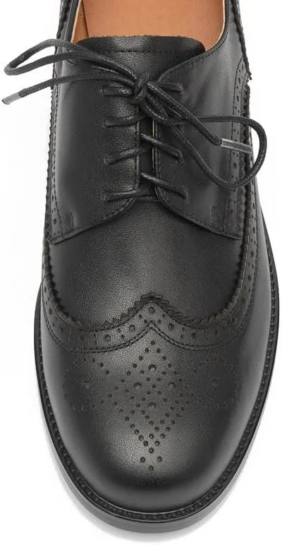 Women's Dress Brogue Lace-up Leather Oxford