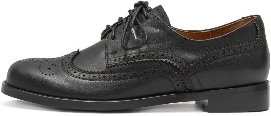 Women's Dress Brogue Lace-up Leather Oxford