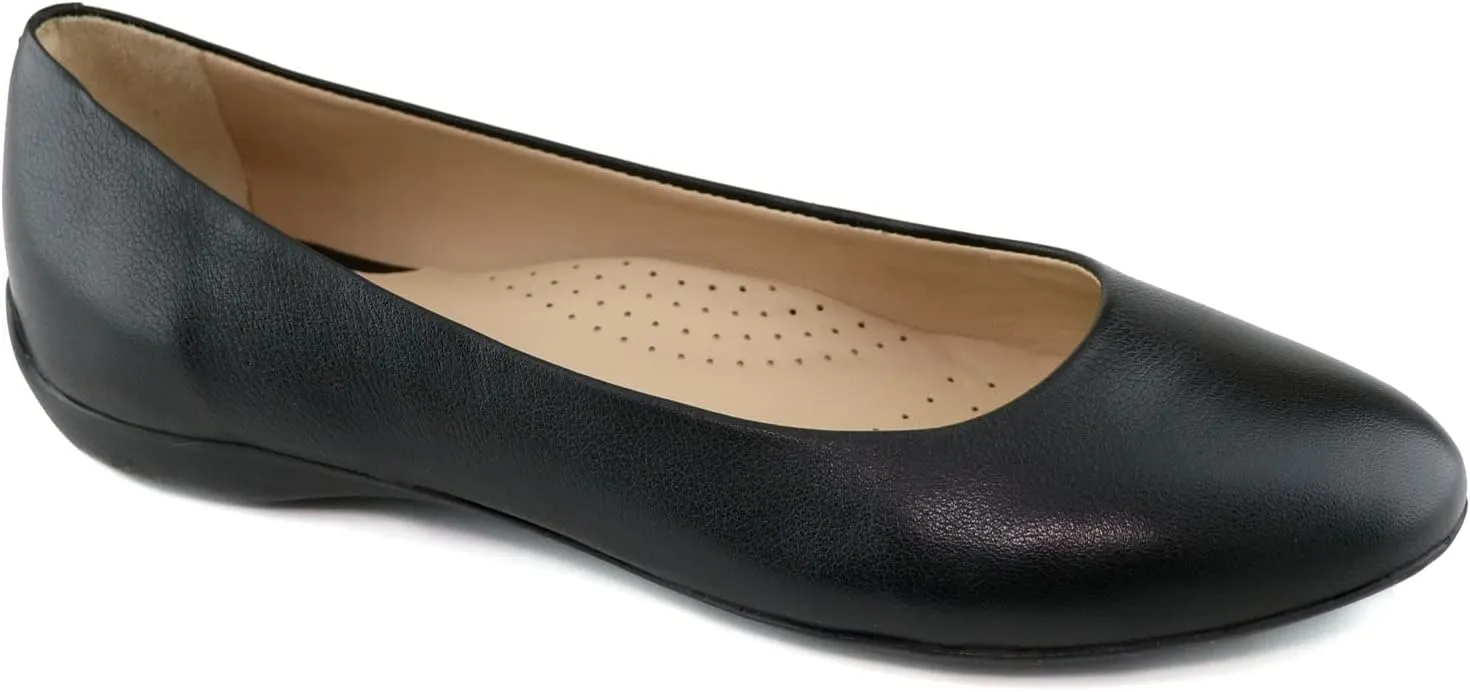 Women's Genuine Leather Comfort Slip on Ballet Flats