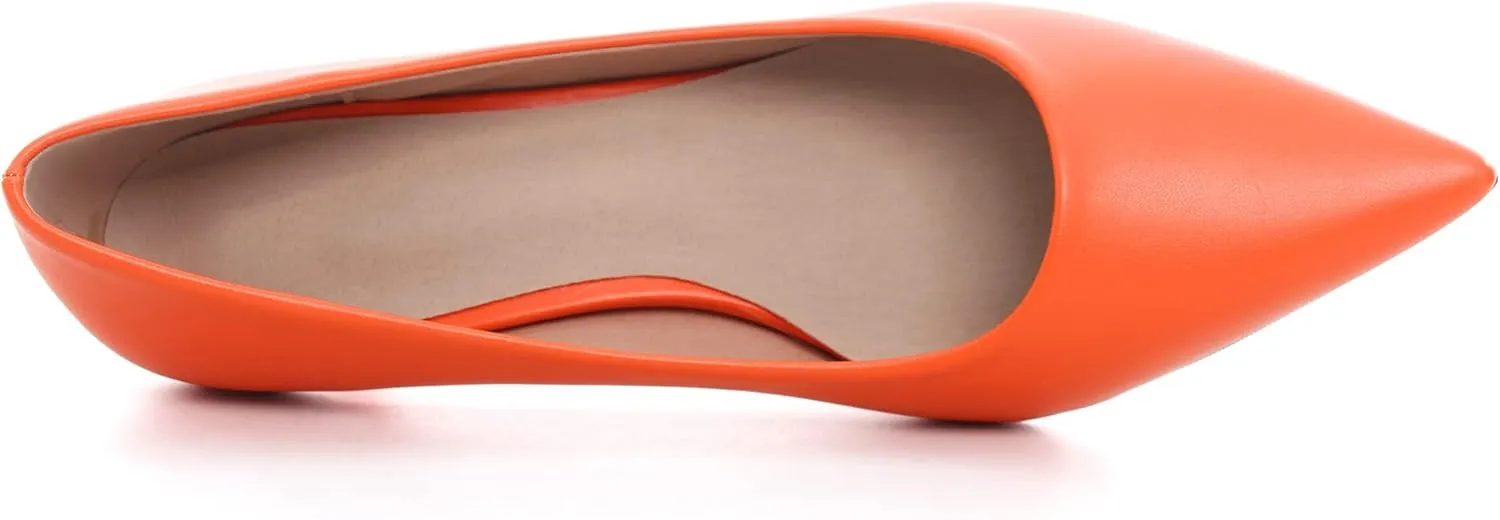 Women's Low Kitten Heel Pumps Classic Fashion Dress Pumps Simple Heeled Shoes for Office Work