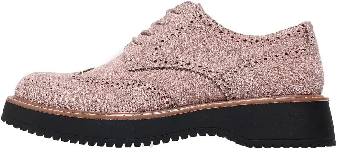 Women's Oxfords Classic Lace Up Vintage Round Toe Platform Casual Wingtip Brogues Low Heel Dress Shoes