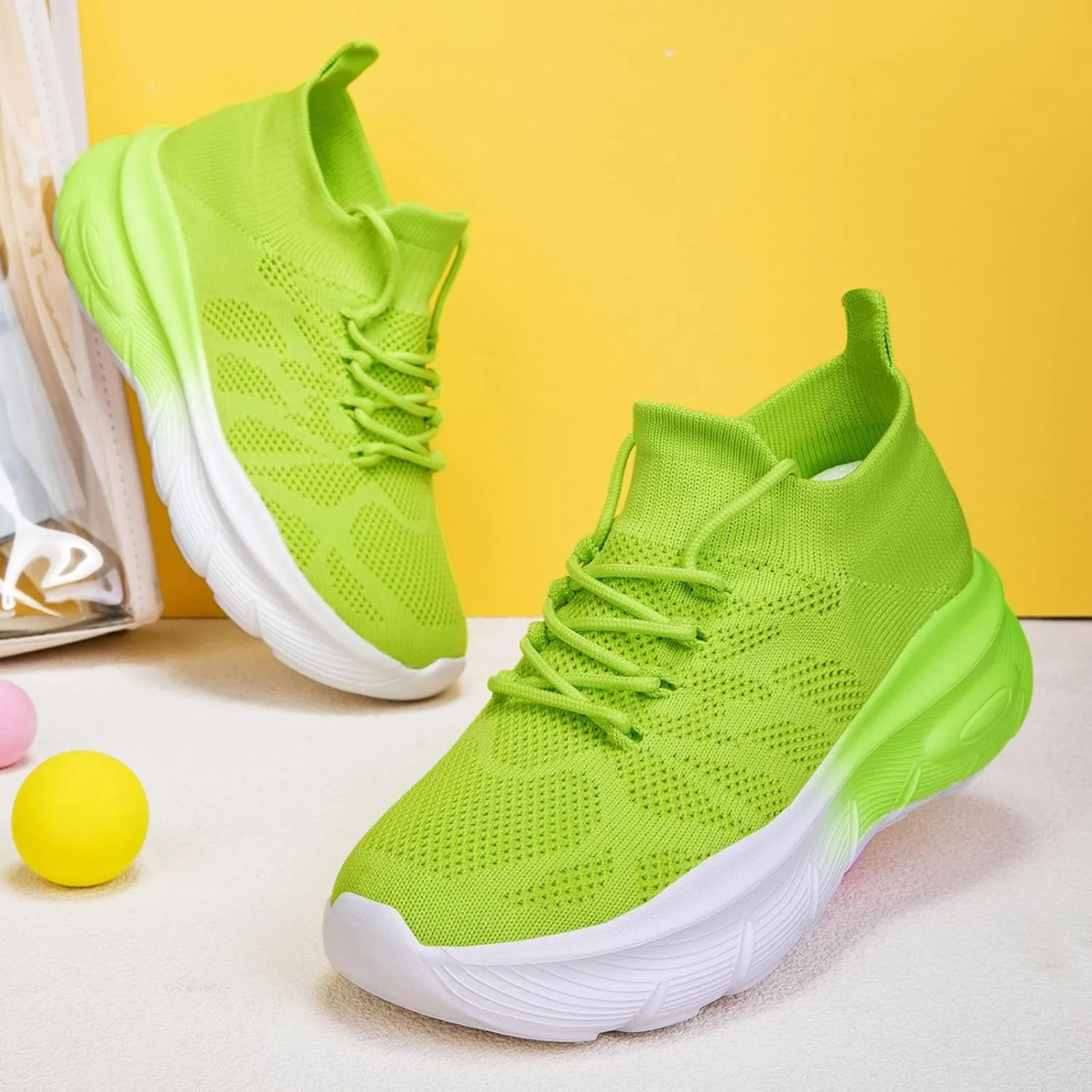 Women's Spring and Summer Fashion Solid Color Mesh Lace Up Sneakers Casual Comfortable Womens Size 8 Water Socks