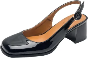 Women's Square Closed Toe Mary Jane Adjustable Buckle Chunky Mid Heels Slingback Classic Comfortable Cosplay Work Casual Dress Shoes Business Elegant Party Dating Daily Wear Pumps