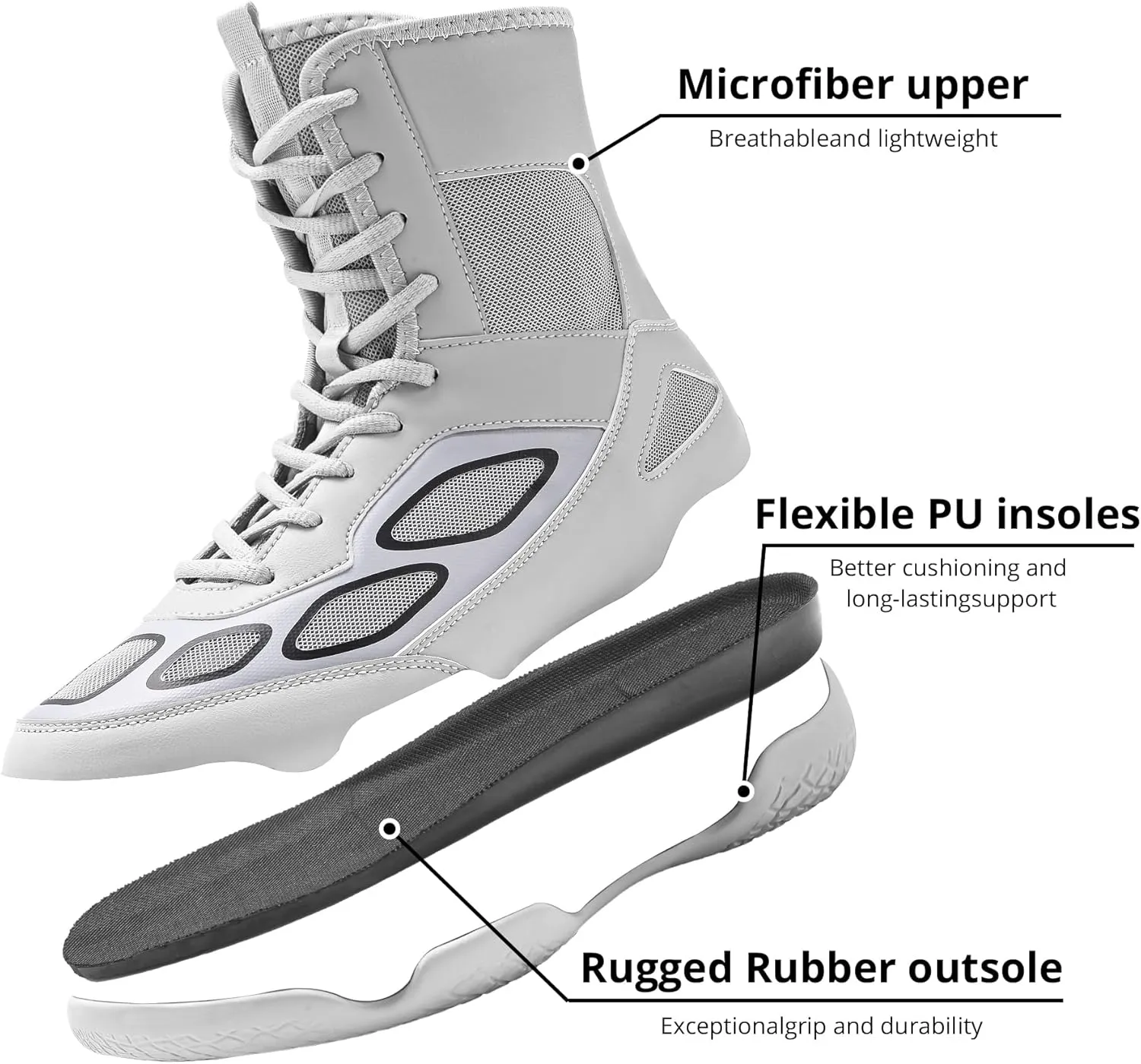 Wrestling Shoes Men Boxing Shoe Fitness High Top Sneakers Wrestling Boots