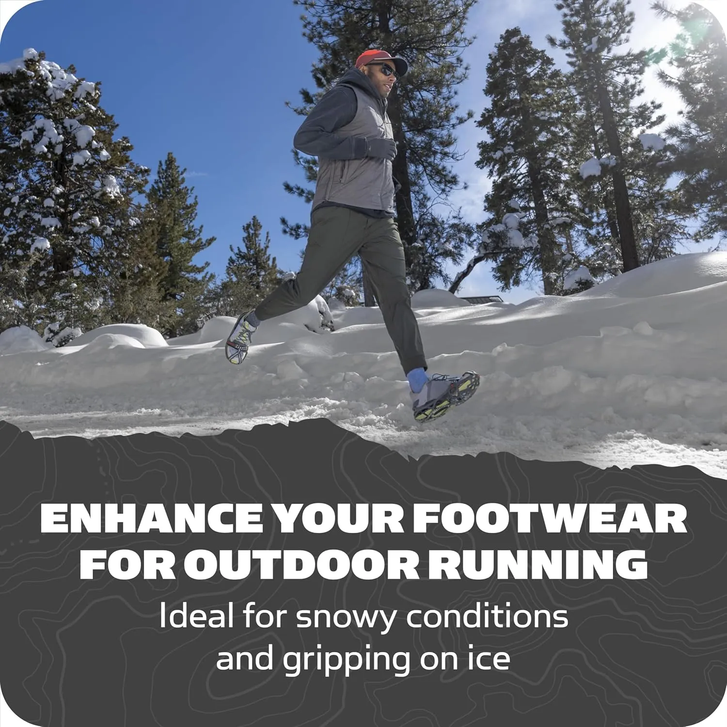 Yaktrax Run Traction Cleats for Running on Snow and Ice