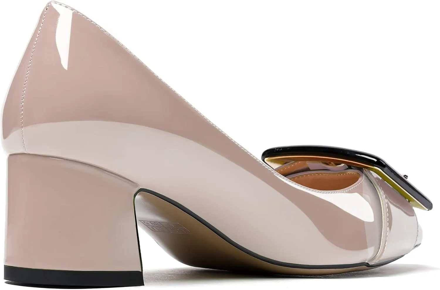 YODEKS Women’s Pointed Toe Pumps,2 Inches Chunky Block Heels Pumps,2 inches Classic Office Daily Dress Shoes