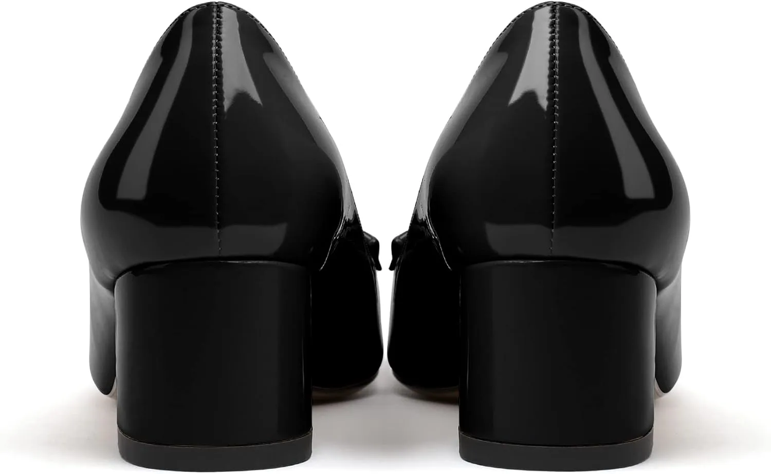 Zamikoo Women's Block Heel Pumps Low Heel Slip On Pointy Toe Wedding Dress Shoes US Size 5-13